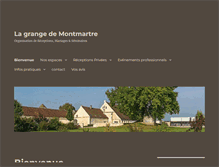 Tablet Screenshot of lagrangedemontmartre.com